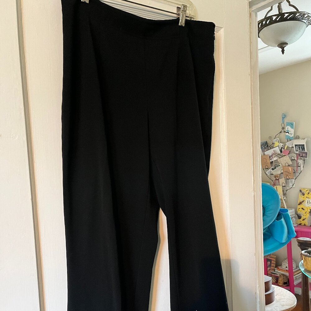 Liz Claiborne Women Classic Black Pants Stretch Size 14 Michaela Style
